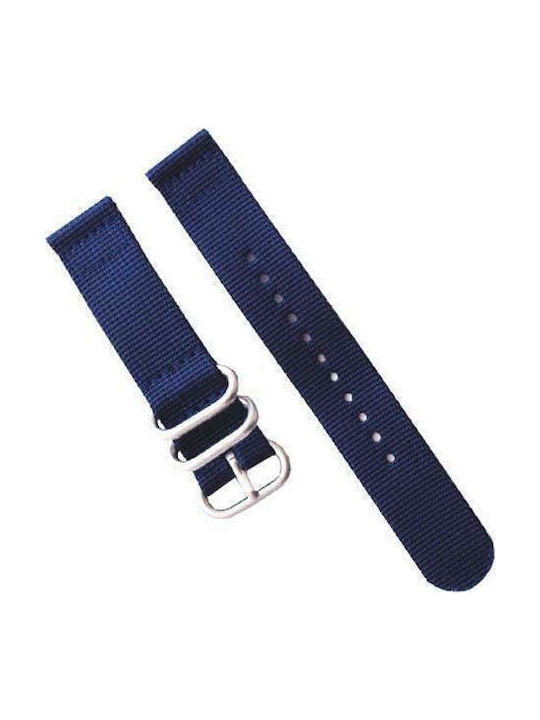 Diloy Straps Fabric Strap Nato Navy Blue 18mm