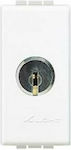 Legrand Recessed Rotary Switch Key with Frame Aller Retour White