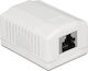 DeLock Single External Network Socket RJ45 in White Color 86196