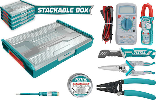 Total THKTV02T071 Tool Casket with 7 Electrician's Tool Set