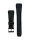 Casio Rubber Strap Black 20mm