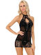 Livia Corsetti Sommer Damen Nachthemd Schwarz Monabel