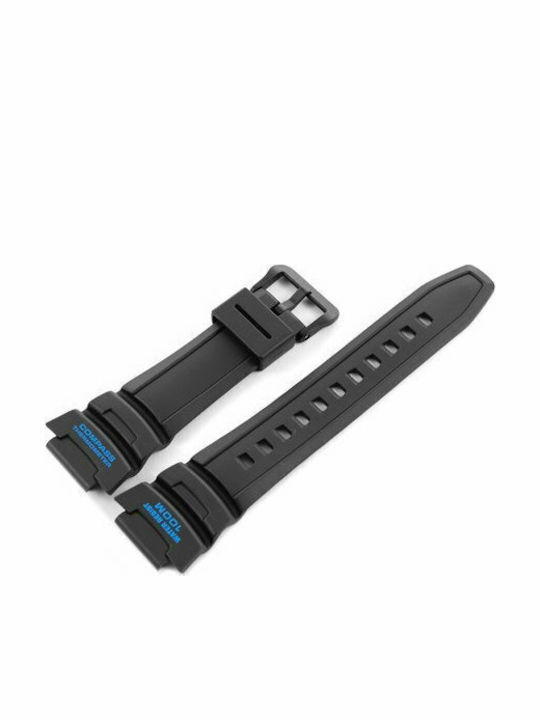 Casio Πλαστικό Λουράκι Μαύρο 18mm