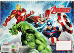 Gim Drawing Pad 337-28416 337-28416 Μπλοκ Ζωγραφικής Avengers 23x33cm (40φύλλα) C4 22.9x32.4cm 40 Sheets