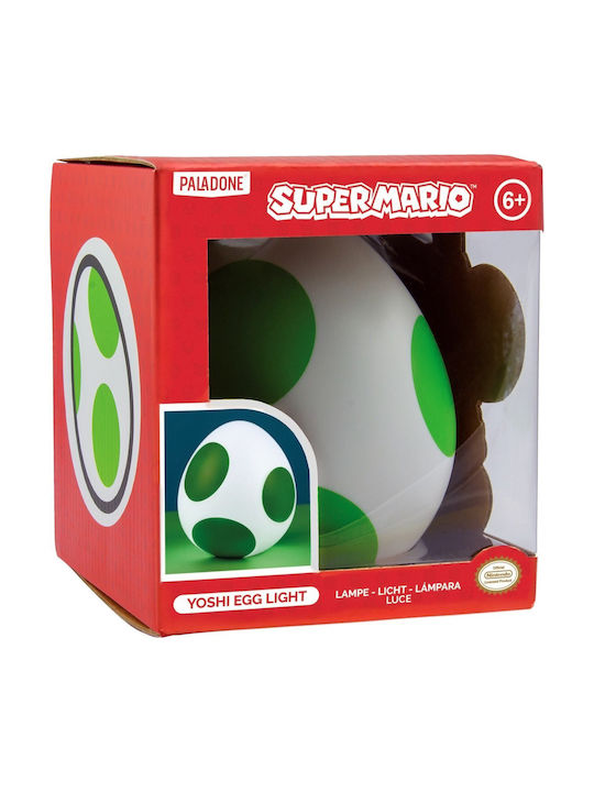 Paladone Lampa Decorativă Pentru Copii Super Mario Bros Yoshi Egg Icon Light