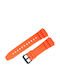 Casio Rubber Strap Orange 18mm