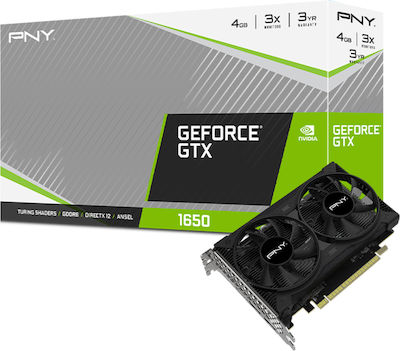 PNY GeForce GTX 1650 4ГБ GDDR6 Двоен вентилатор Видеокарта 1)