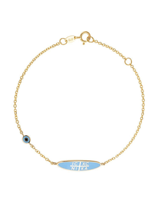 9K Gold bracelet Constantine Blue