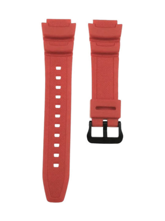 Casio Gummi-Armband Rot 18mm