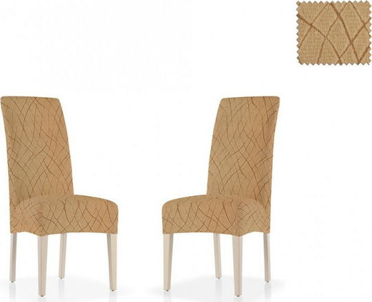 Mc Decor Waves Еластичен Калъф За стол с гръбче Без 40εκ. 2бр MCL.EL.WAVES.KP-MPEZ