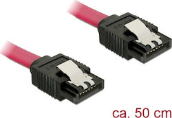 DeLock 7-Pin SATA III - 7-Pin SATA III Kabel 50cm Rot (82677)