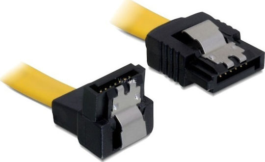 DeLock 7-Pin SATA III to 7-Pin SATA III Cable 50cm Yellow (82811)