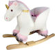 Skorpion Wheels Κουνιστό Παιχνίδι Μονόκερος Λευκό