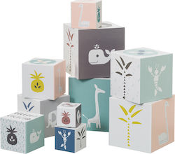 Fresk Stapelspielzeug Στοιβαζόμενοι Κύβοι Giraf Swan für 12++ Monate