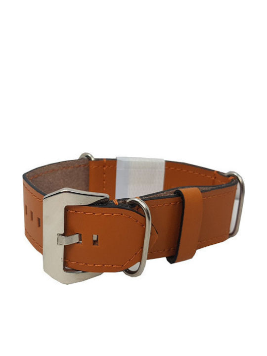 Diloy Straps Δερμάτινο Λουράκι Nato Ταμπά 24mm