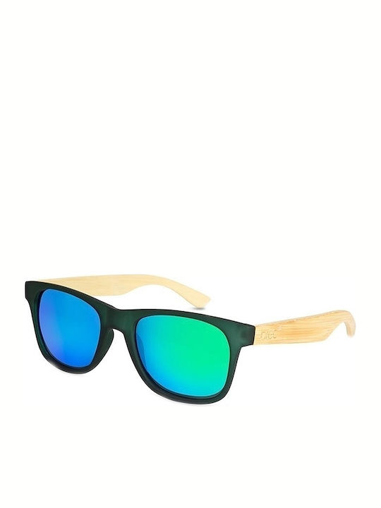 Breo Pelham Mirror Men's Sunglasses with Green Plastic Frame