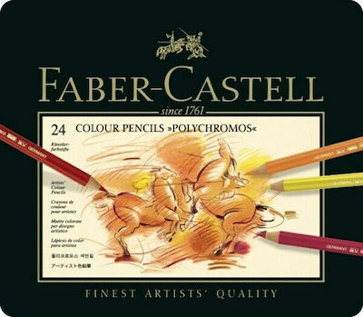 Faber-Castell Polychromos Σετ Ξυλομπογιές σε Κασετίνα 24τμχ