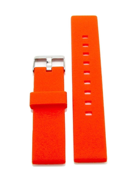 Tzevelion Rubber Strap Orange 18mm