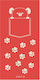 Kentia Pocket Παιδική Πετσέτα Θαλάσσης Κόκκινη 140x70εκ.