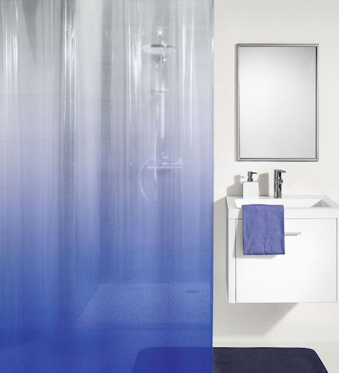 Kleine Wolke Shadow Duschvorhang 180x200cm Blue