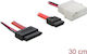 DeLock - Kabel 0.3m Rot (84390)