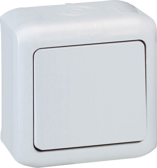 Legrand Forix Complete Wall Push Staircase Button with Frame Gray 782384