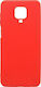 iNOS Back Cover Silicone Red (Redmi Note 9S / 9 Pro / 9 Pro Max)