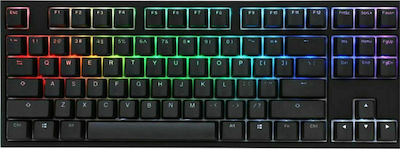 Ducky One 2 RGB TKL Gaming Μηχανικό Πληκτρολόγιο Tenkeyless με Cherry MX Silver διακόπτες και RGB φωτισμό (Αγγλικό US)