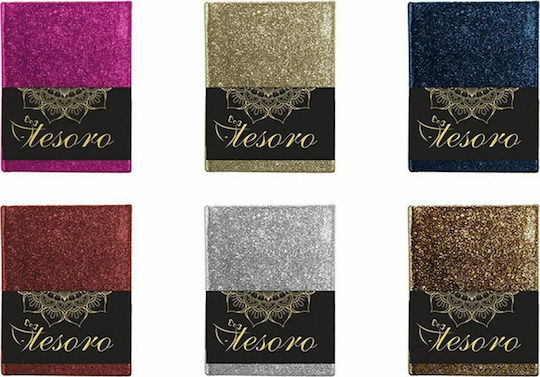 Tesoro Flexi Glitter Notebook 96 Sheets A5 Ruled (Μiscellaneous Designs/Colors)