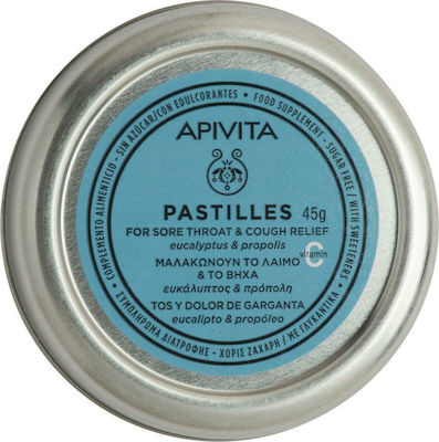 Apivita Pastilles Bonbons Eukalyptus & Propolis 45gr