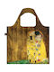 Loqi Gustav Klimt Fabric Shopping Bag Gold