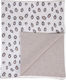 Childhome Κουβέρτα Αγκαλιάς & Λίκνου Leopard Πλεκτή Μπεζ 70x85εκ.