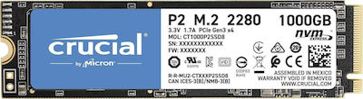 Crucial P2 SSD 1TB M.2 NVMe PCI Express 3.0