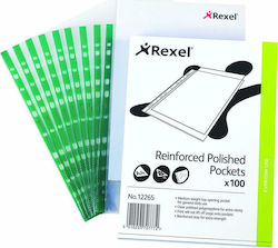 Rexel Plastic Sleeve for Documents A4 with Holes and Reinforcement