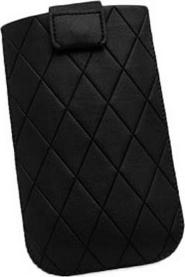 Volte-Tel Pop Leather Loop Sock & Pouch up to 5.1" Black 8121739
