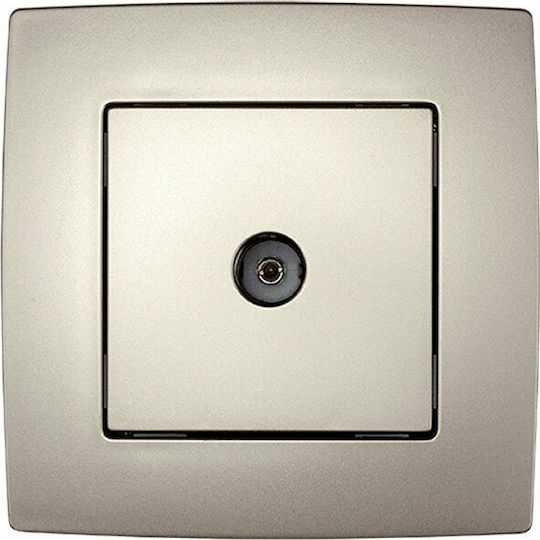 Elmark City TV-Antenna Socket Basic in Gold Color 190252