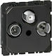 Legrand Celiane TV-, Satelliten- und Radiobuchse Grundlegend in Schwarz Farbe 067388