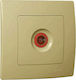 Makel Lillium TV-Buchse Antenne in Gold Farbe 3...