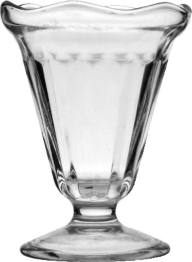 Uniglass Eisschüssel Oval Glas Transparent 13x8cm 6Stück