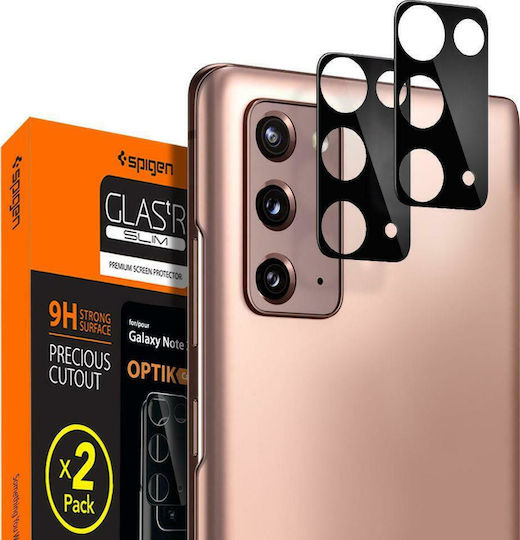 Spigen Optik Lens Protector Kameraschutz Gehärtetes Glas Black für das Galaxy Note 20