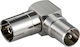 Goobay 11391 Coaxial Male to Coaxial Female Converter Silver