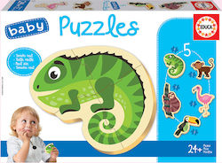 Kids Puzzle Tropical Animals for 2++ Years 5pcs Educa