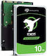 Seagate EXOS X16 10TB HDD Festplatte 3.5" SATA III 7200Umdrehungen pro Minute mit 256MB Cache für Server