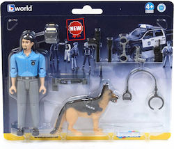 Bruder Miniature Toy Police Officer with Dog for 4+ Years Old (Various Designs/Assortments of Designs) 1pc