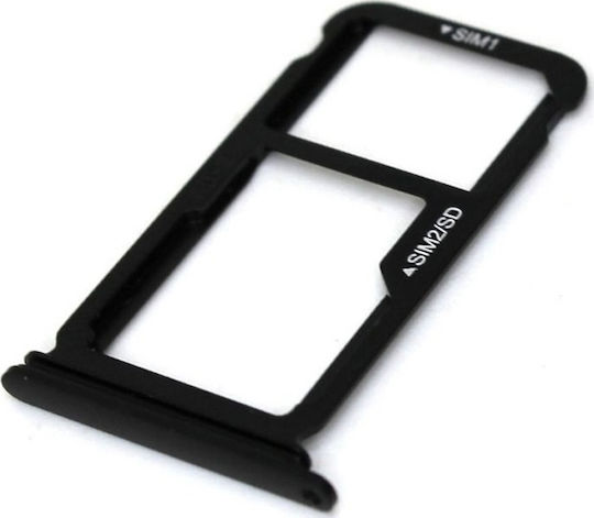 Βάση Κάρτας Sim & SD Μαύρο για Huawei P10
