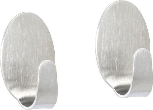 Wenko Midget Double Wall-Mounted Bathroom Hook ​1.5x2.6cm Inox Silver
