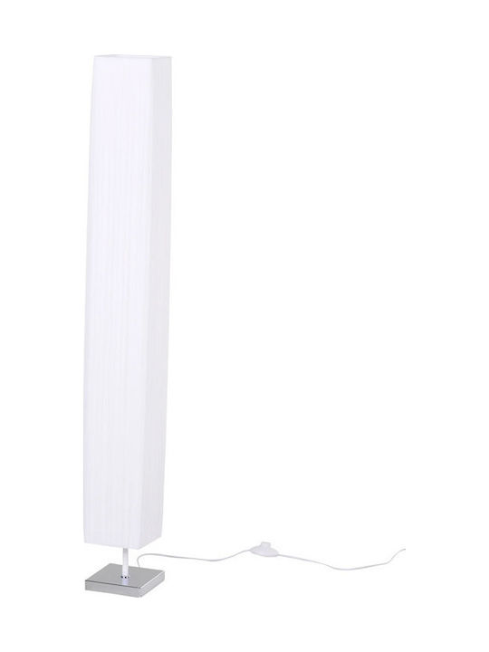 HomCom Stehlampe H120xB14cm. mit Fassung für Lampe E27 Weiß
