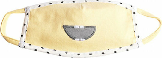 X-treme Baby Children's Fabric Mask Protective Mask Fabric Kids Yellow XT651S 1pcs