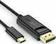 Choetech XCP-1801 USB 2.0 Video Cable USB-C male - DisplayPort Μαύρο 1.8m XCP1801