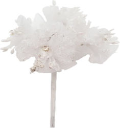 Set of 6 White Decorative Hair Flowers